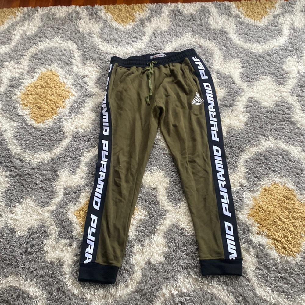 Mens Black Pyramid Sweatpants